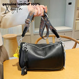 New Women Genuine Leather Shoulder Bags Female Multifunctional Large Capacity Fashion Crossbody For