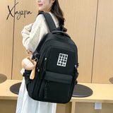 Nylon Solid Bags For Women 2024 New Backpacks Anti-Theft Back Zipper Fashion Backpack Casual Travel