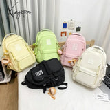 Nylon Solid Bags For Women 2024 New Backpacks Anti-Theft Back Zipper Fashion Backpack Casual Travel