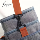 Portable Insulated Picnic Bag - Dual Layer Design Crossbody Thermal Lunch Carrier Durable For