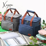 Portable Insulated Picnic Bag - Dual Layer Design Crossbody Thermal Lunch Carrier Durable For