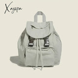 Preppy Style Flap Buckle Muti Pocket Nylon Women Backpack Niche Design College School Women Bags Travel Commuter Girls Backpack