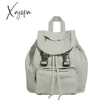 Preppy Style Flap Buckle Muti Pocket Nylon Women Backpack Niche Design College School Bags Travel