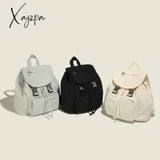 Preppy Style Flap Buckle Muti Pocket Nylon Women Backpack Niche Design College School Bags Travel