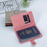 RFID Blocking Passport Holder with Multiple Card Slots and Document Compartments - Secure and Convenient Travel Organizer