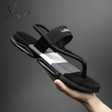 Slippers Man Summer Ankle Wrap Shoes Slip-Resistant Slide Sandals Male Slippers Beach Water Shoes