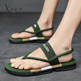 Slippers Man Summer Ankle Wrap Shoes Slip-Resistant Slide Sandals Male Slippers Beach Water Shoes