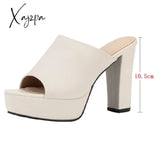 Slippers Women Super High Heel Platform Shoes Sandals Spring Summer 2024 Chunky Elegant Party