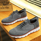 Sneaker Men Shoes Casual Height Increasing Loafers Mesh Breathable Lightweight Solid Colors Slip On