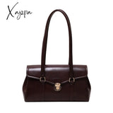 Solid Leather Handbag For Women High Quality Tote Bags 2024 Vintage Trend Shoulder Bag Women’s