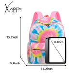 Solid School Backpack Nylon Women Girls Lightweight Waterproof Classic Student Large Travel Bag