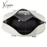 Spacious And Durable Lightweight Travel Duffle Bag - Large Capacity Sleek Argyle Pattern Easy-Glide