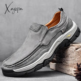 Spring Genuine Leather Men's Shoes Brand Autumn Plus Size Men's Casual Leather Shoes Outdoor Lace-Up Oxfords Men Flat Moccasins