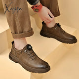 Spring Men Pu Leather Casual Shoes Luxury Brand Soft Sneakers Breathable Moccasins Men’s Walking