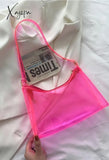 Summer Jelly Shoulder Bag Pink / One Size Bags