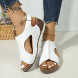 Summer New Style 2024 European And American Large Size Sandals For Women With Car Stitching