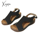 Summer New Style 2024 European And American Large Size Sandals For Women With Car Stitching