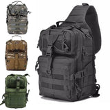 Tactical Men’s Sling Chest Bag Military Cross Body Shoulder Side For Men 20L Outdoor Camping