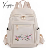 Three Colors Are Available Bag Original Chinese Style Embroidery Double Shoulder Back Nylon