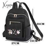 Three Colors Are Available Bag Original Chinese Style Embroidery Double Shoulder Back Nylon