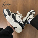 Trendy Denim Mens Sneakers Platform Student Breathable Casual Womens Chunky Shoes Designer Outdoor