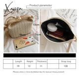 Vento Marea Straw Crossbody Bag For Women New Bohemian Small Knitting Summer Purse And Handbag