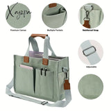 Vibrant Canvas Casual Chic Hobo Crossbody Messenger Shoulder Bag Tote - Spacious Multi-Pocket