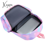 Vibrant Tie Dye Cartoon Pattern Backpack - Spacious School Bag With Insulated Lunch Box Pencil Case