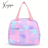 Vibrant Tie Dye Cartoon Pattern Backpack - Spacious School Bag With Insulated Lunch Box Pencil Case