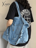 Vintage Denim Large Shopper Bag Bags