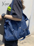 Vintage Denim Large Shopper Bag Bags