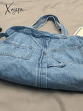 Vintage Denim Large Shopper Bag Bags