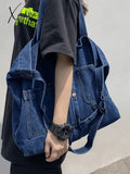 Vintage Denim Large Shopper Bag Bags