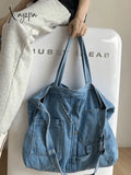 Vintage Denim Large Shopper Bag Bags