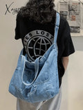 Vintage Denim Large Shopper Bag Bags