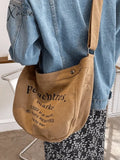 Vintage Logo Graphic Crossbody Bag Khaki / One Size Bags