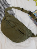 Vintage Wash Capacity Crossbody Bag Bags