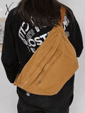 Vintage Wash Capacity Crossbody Bag Bags