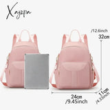 Women Backpack Casual Leisure Solid Color Multifunction Computer Travel School Bags For Teenage