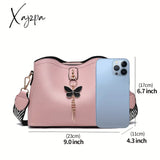 Womens Butterfly Bucket Crossbody Bag - Fashionable & Lightweight Compact Shoulder For Everyday