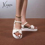 Women’s Slope Heel Thick Sole Sandals New Waterproof Platform Versatile Sponge Cake Fairy Style