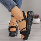 Women’s Slope Heel Thick Sole Sandals New Waterproof Platform Versatile Sponge Cake Fairy Style