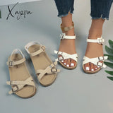 Women’s Wedges And Thick-Soled Birkenstocks With Soft Soles Go Well Open-Toed Casual Sandals Worn