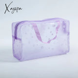 Xajzpa - 1 Pc Pvc Transparent Cosmetic Bag Clear Makeup For Women Girl Waterproof Zipper Beauty