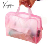 Xajzpa - 1 Pc Pvc Transparent Cosmetic Bag Clear Makeup For Women Girl Waterproof Zipper Beauty