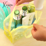 Xajzpa - 1 Pc Pvc Transparent Cosmetic Bag Clear Makeup For Women Girl Waterproof Zipper Beauty