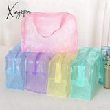 Xajzpa - 1 Pc Pvc Transparent Cosmetic Bag Clear Makeup For Women Girl Waterproof Zipper Beauty