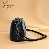 Xajzpa - 100% Genuine Leather Handbags Women Bags Designer Soft Cowhide Ladies Crossbody Bag