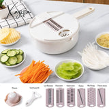 Xajzpa - 12Pcs Vegetable Cutter Grater For Vegetables Slicers Shredders Multi Slicer Peeler Carrot