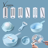 Xajzpa - 12Pcs Vegetable Cutter Grater For Vegetables Slicers Shredders Multi Slicer Peeler Carrot